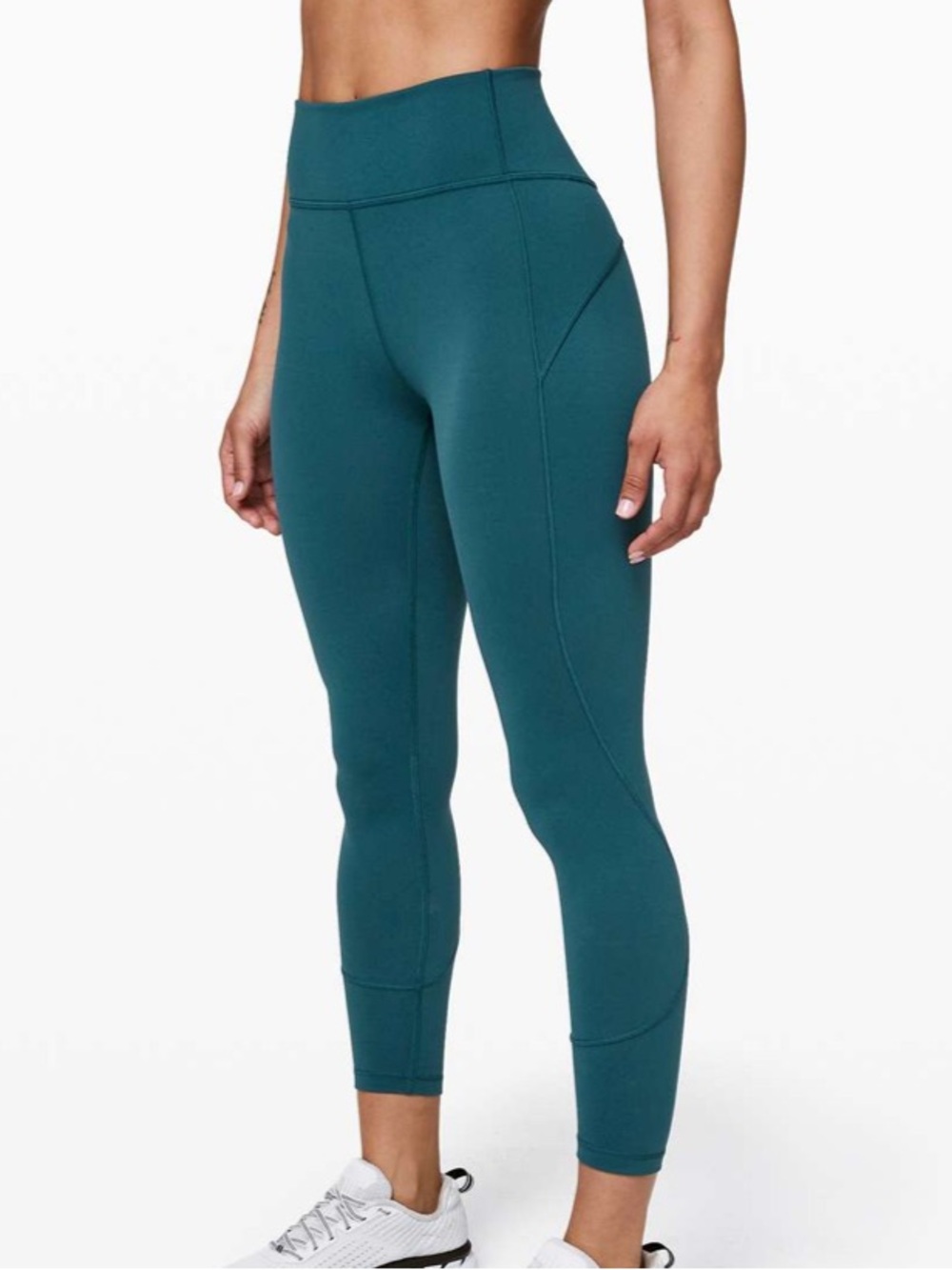 lululemon athletica In Movement Tight 25"  *everlux- Bermuda Teal Leggings